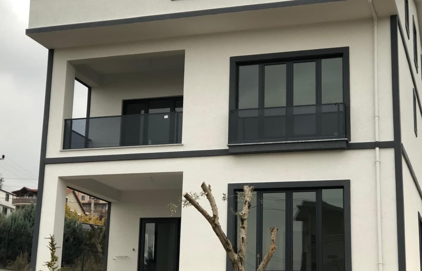 Villa alüminyum doğrama uygulaması