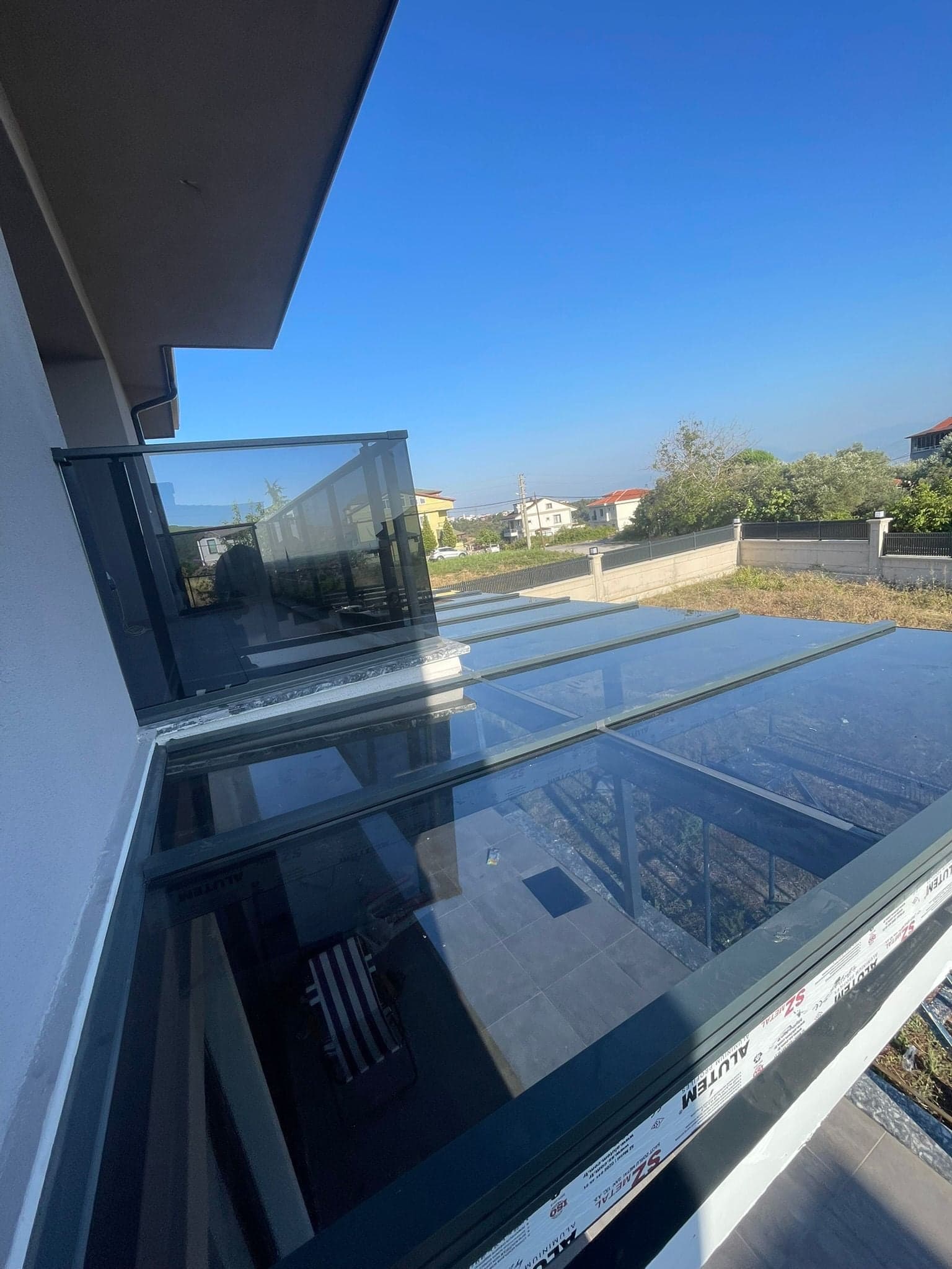 Cam çatı ve teras uygulaması görseli